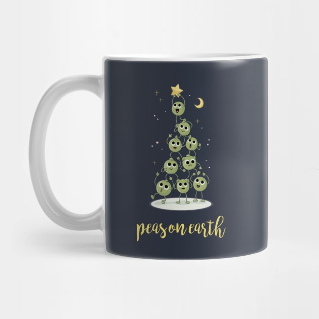 Christmas Tree Peas On Earth by dumbshirts